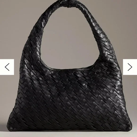 Walter Baker Shoulder Bag Black Woven Handbag - Picture 3 of 9